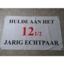 Hulde aan het bruidspaar 12,5 jaar