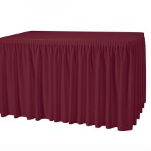 Buffetrok luxe met plooi rood, katoen