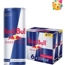 Red bull 6 blikjes 250 ml