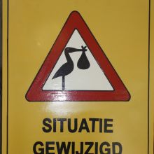 Geboortebord Situatie gewijzigd 2 huren